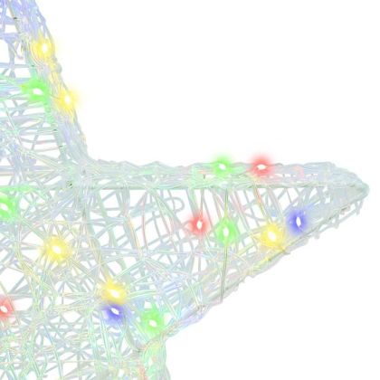 3D звезда Многоцветен 55 x 53.5 x 10 см Акрил