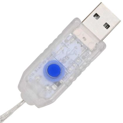 Венец с 60 LED светодиода Студено бяло 76 x 8.5 x 76 см Акрил