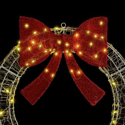 Венец с 150 LED светодиода Топло бяло 120 cm Акрил