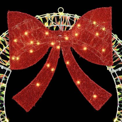 Венец с 80 LED светодиода Топло бяло 90 cm PET