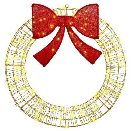 Венец с 80 LED светодиода Топло бяло 90 cm PET