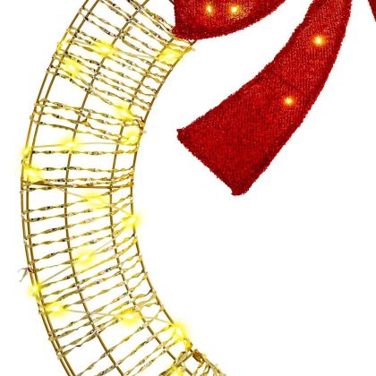 Венец с 80 LED светодиода Топло бяло 90 cm PET