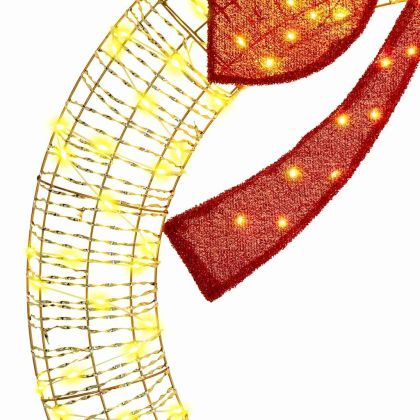 Венец с 150 LED светодиода Топло бяло 120 cm PET