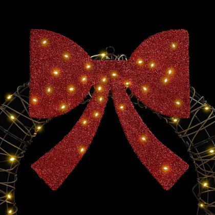 Венец с 60 LED светодиода Топло бяло 75 cm Ратан