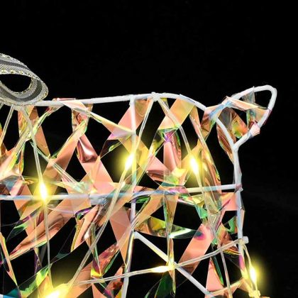 LED елени с 40 LED светодиода 2 pcs Топло бяло PET