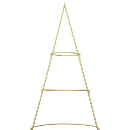 Метално коледно дърво Златист 210 cm Прахово покритие стомана