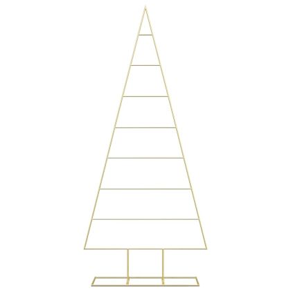 Метално коледно дърво Златист 180 cm Прахово покритие стомана