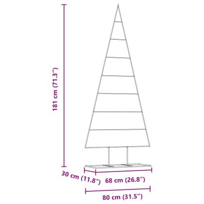 Метално коледно дърво Златист 180 cm Прахово покритие стомана