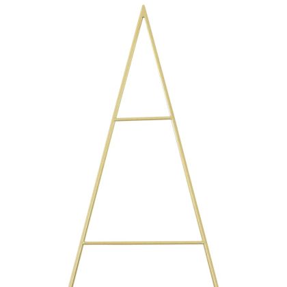 Метално коледно дърво Златист 210 cm Прахово покритие стомана