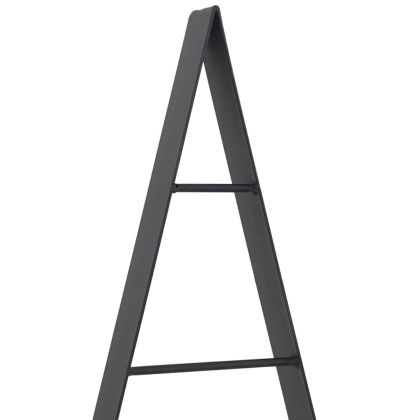 Метално коледно дърво с поставка Черно 125 cm Стомана