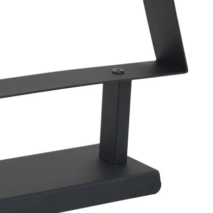 Метално коледно дърво с поставка Черно 125 cm Стомана