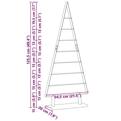 Метално коледно дърво с поставка Черно 125 cm Стомана