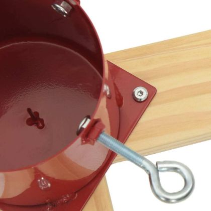 Статив за коледно дърво 1.73 Червено 50 x 50 x 16 cm