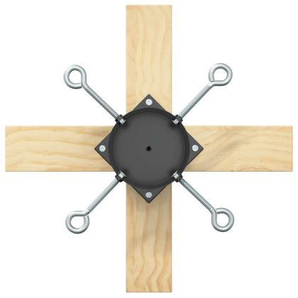 Статив за коледно дърво 1.73 Черно 50 x 50 x 16 cm