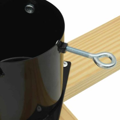 Статив за коледно дърво 1.73 Черно 50 x 50 x 16 cm