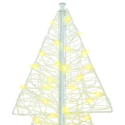 Коледно дърво с 240 LED светодиода Топло бяло 180 cm Акрил