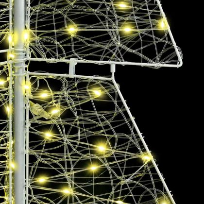 Коледно дърво с 240 LED светодиода Топло бяло 180 cm Акрил