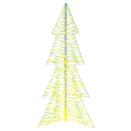 Коледно дърво с 160 LED светодиода Топло бяло 150 cm PET