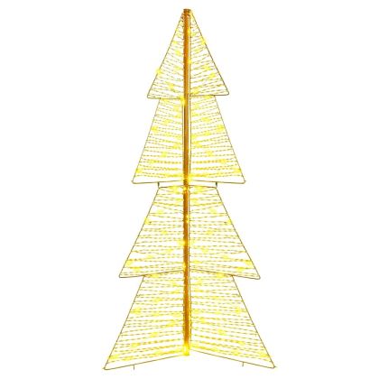 Коледно дърво с 160 LED светодиода Топло бяло 150 cm PET