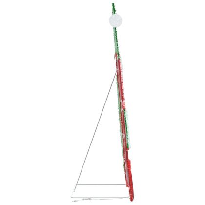 Осветен Дядо Коледа Топло бяло 62 x 70 см Тъкана от ламе