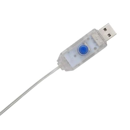 Осветен гном Топло бяло 71 x 64 см Тъкана от ламе