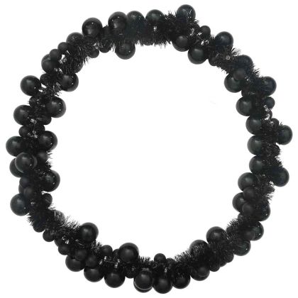 Коледна гирлянда с топки Черно 186 см Полистирен