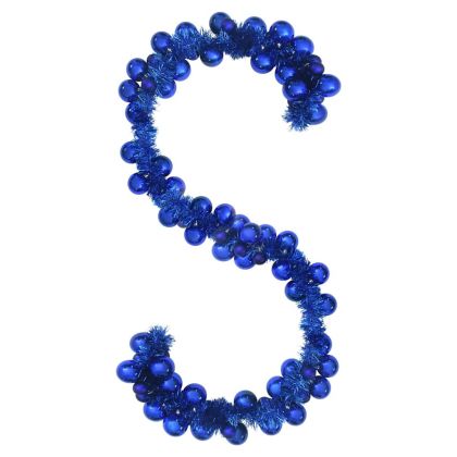 Коледна гирлянда с топки Синьо 186 см Полистирен
