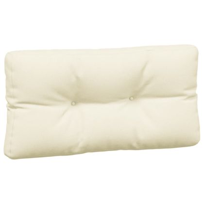 Палетни възглавници, 5 бр, кремави, текстил