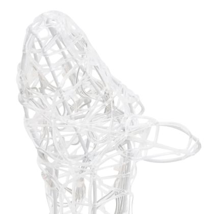 Акрилна коледна украса семейство елени, 160 LED, студено бяло