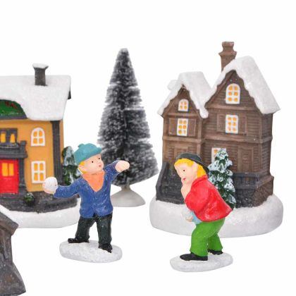 Декор за Коледна Масичка Многоцветен Смола