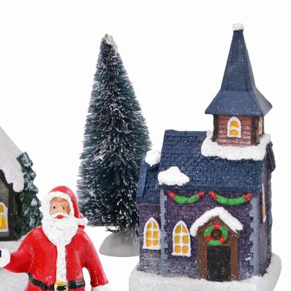 Декор за Коледна Масичка Многоцветен Смола