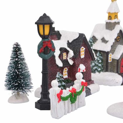 Декор за Коледна Масичка Многоцветен Смола