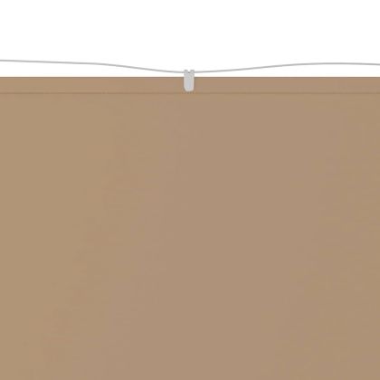 Вертикален сенник, таупе, 180x1200 см, оксфорд плат