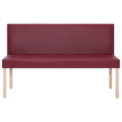 Пейка, 139,5 см, виненочервена, изкуствена кожа