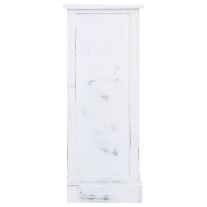 Шкаф с чекмеджета, бял, 60x30x75 см, дърво