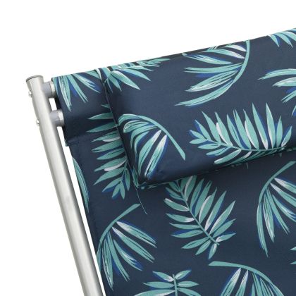 Люлеещи се столове, 2 бр, стомана, принт листа