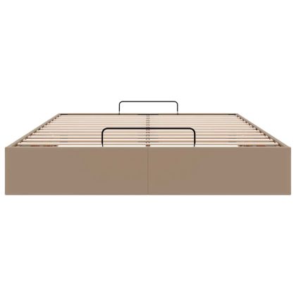 Османска рамка за легло без матрак, 140x190 см, изкуствена кожа