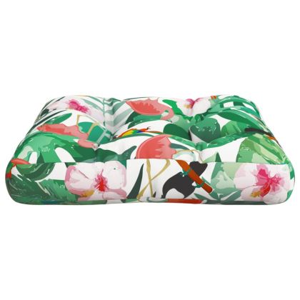 Палетна възглавница, многоцветна, 60x60x12 см, текстил