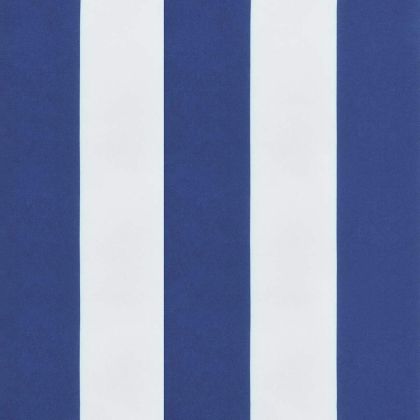 Възглавници за градински стол 2 бр синьо и бяло 40x40x4 см плат