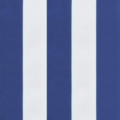 Възглавница за пейка синьо и бяло райе 150x50x4 см оксфорд плат