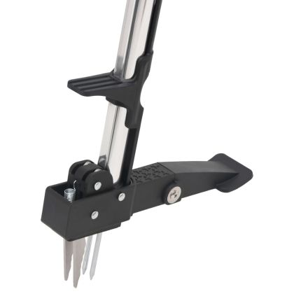 Уред за плевели червено и сребристо 99,5 см анодиран алуминий