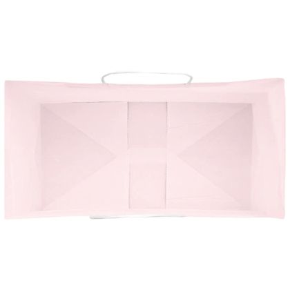 Хартиени торбички 50 бр с дръжки розови 32x17x44 см