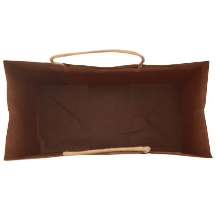 Хартиени торбички 250 бр с дръжки зелени 21x11x28 см