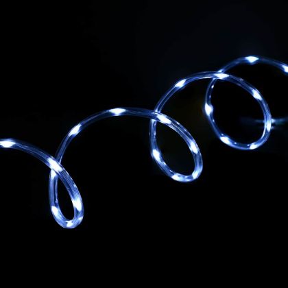 Светещо въже с 480 LED светодиода Студено бяло 20 m ПВЦ