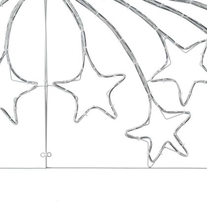 Коледна звезда с 432 LED светодиода Многоцветен 180 x 57 см ПВЦ