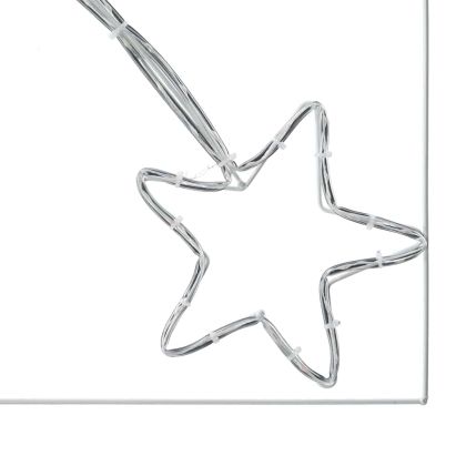 Коледна звезда с 432 LED светодиода Многоцветен 180 x 57 см ПВЦ