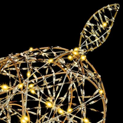 3D елен с 250 LED светодиода Топло бяло 180 cm PET