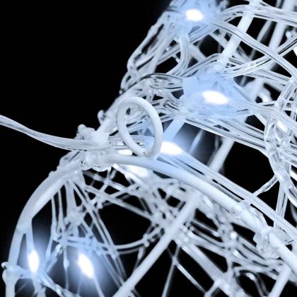 Глава на елен Студено бяло 68 x 36.5 x 62.5 см Акрил