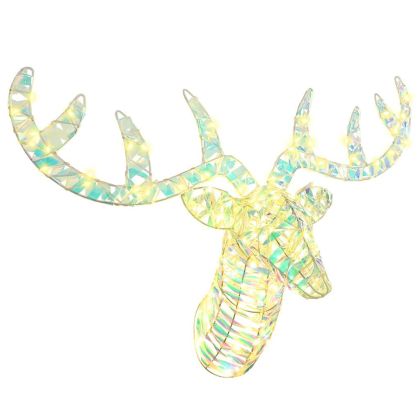 Дядо Коледа, който дърпа шейна Топло бяло PET