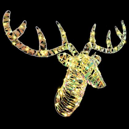 Дядо Коледа, който дърпа шейна Топло бяло PET